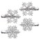 PHALIN Christmas Hair Clips for Women Xmas Snowflake Wreath Reindeer Bell Hairpins Rhinestone Holiday Hair Barrettes Festive Costume Hair Accessory Gifts (Snowflake)