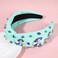 mokkia Kentucky Derby Headbands Accessories for Women Rhinestone Beaded Horseshoe Headbands Jeweled Wide Top Knot Headbands Derby Horse Race Day Headwear Outfits (Horseshoe B-Blue)