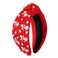 NVENF Derby Headbands Accessories for Women Beaded Horseshoe Headbands Riding Suit Knotted Headbands Jeweled Top Knot Hairband Kentucky Derby Horse Racing Hair Accessory Outfits (Horse B-Red)