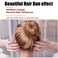 4 Pcs Hair Bun Maker French Twist Hair Fold Wrap Snap, Magic Bun Makers Hair Ballet Bun Maker Bun Snap Roll Bun Tool for Women, Brown
