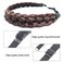 Braided Headband 5 Strands Synthetic Classic Chunky Elastic Braid Headband Women Ms Bohemian Trendy Hair Braid (Light Brown Auburn)