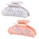 Bride Hair Claw Clips, Acrylic Wedding Hair Clip for Bride, Nonslip Large Claw Clips Bachelorette Party Decorations Wedding Bridal Shower Gifts (2PCS Bride)