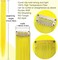 9 PCS Princess Party Highlight yellow Hair Pieces Colored Hair Extensions Clip in/On Girls Wig Pieces (Yellow)