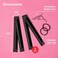Hawwwy Premium 2 Piece Snap-and-Roll Hair Tool - Magic Bun Maker with Hair Ties, Bobby Pins for Updos, French Twists - Black