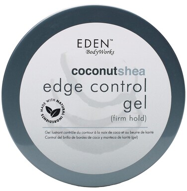 EDEN BodyWorks Coconut Shea Edge Control Gel   Strong Hold Edge Tamer for Curly Hair Styling   Flake-Free, Non-Greasy Formula   Moisturizes &amp; Adds Shine   6 oz