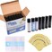 Lip Balm Container Kit - 50x Lip Balm Tubes (Black), 50x Writable Sticker (3 colors), 50x Printed Stickers (Transparent) - for DIY Lip Balm - DIY Homemade Cosmetics - Home Travel Gift Idea