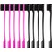 BBTO 2 In 1 Double Sided Hair Edges Brushes and Combs Combo Pack - Smooth Grooming and Edge Control (Rose and Black)