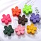 8PCS Acrylic Flower Hair Claw Clips for Women Nonslip Pastel Floral Shaped Hair Catch Barrettes Strong Hold Hair Jaw Clamp Hair Accessory Styling Hair Clips for Thick Thin Hair