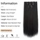 Clip in Hair Extensions StrRid Black Extension Straight 22" Long Synthetic Thick Blonde Clips on Hairpieces for Women 5PCS Invisible Curly Wavy 18" Girls Brown Red White Natural Full Head 5 Oz
