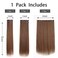 Brown Clip in Hair Extensions Straight Invisible 22" Long Synthetic Thick Clips on Hairpieces for Women 5PCS Black Curly Wavy 18" Girls Blonde Red White Natural Full Head Party Daily Use 5 Oz