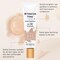 BB Blur Tinted Moisturizer SPF 30, BB Cream Tinted Moisturizer with Broad Spectrum SPF, BB Tinted Care Primer with Brush,Full Coverage Light-Medium Skin Color-Hydrates-Smooths Your Skin(Natural color)
