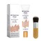 BB Blur Tinted Moisturizer SPF 30, BB Cream Tinted Moisturizer with Broad Spectrum SPF, BB Tinted Care Primer with Brush,Full Coverage Light-Medium Skin Color-Hydrates-Smooths Your Skin(Natural color)