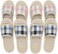 4 Pairs of Open Toe Breathable Slippers, Washable Disposable Home Slippers for Family Spa Guests Hotels,Thick, Soft, Non-Slip,Fits Most Men and Women