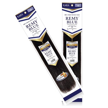 New Remy Yaky-Remy Blue 100% VIRGIN Human Hair Weave- Shed Free&amp;Tangle Free (#1, 16&rdquo; packs of 2)