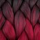 Ombre Braiding Hair Synthetic Jumbo Braids Hair Extensions Good Cheap High Temperature Fiber Afro Crochet Twist Weave Hair 24 inch 500 Gram 5 Bundles Weave 3 Tone Color Black/Burgundy/Red