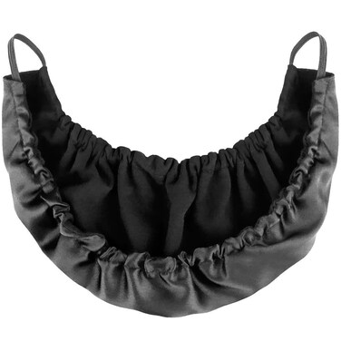 Black Beard Bonnet Beard Bandana for Men Facial Hair Beard Bib Adjustable Beard Guard Cover Mens Bedtime Apron Cap Double Layer, Beard and Mustache Combs, Beard and Mustache Care