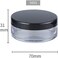 2 Pcs Black Plastic Loose Powder Case Empty Cosmetic Powder Container Refillable Makeup Powder Jar Portable Powder Box Loose Powder Containers for Travel Powder Face 50g