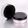 2 Pcs Black Plastic Loose Powder Case Empty Cosmetic Powder Container Refillable Makeup Powder Jar Portable Powder Box Loose Powder Containers for Travel Powder Face 50g