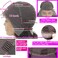Enoya Lace Front Wigs Human Hair Pre Plucked for Black Women 200 Density Bleached Knots,Kinky Straight Human Hair Wig with 4C Curly Edge Baby Hair(18", 13x4 HD Lace Frontal Wig)