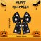 Halloween Bows for Women Halloween Hair Clips Accessories Spooky Ghost Hair Bows Jeweled Large Black Halloween Hair Ribbons Barrettes Halloween Outfits Party Favors Gifts (Pattern F)