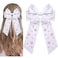 Baseball Bows Accessories for Women Softball Hair Bows Jeweled Rhinestone Hair Bow Clips Large Baseball Hair Ribbons Sports Game Day Accessories Baseball Mom Accessories Outfits Gifts (White 1)