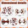 4 Pack American Football Hair Bows Clips Football Faux Leather Bowknot Hair Clips Boutique Grosgrain Ribbon Hair Pins for Girls Women Sports Theme Party Game Costume Hair Accessories Supplies