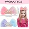 Rhinestone Crown Barrettes and Hair Clips Set - Princess Birthday Headband, Ribbon Bows with Alligator Clips for Women and Girls' Hair Styling