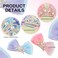 Rhinestone Crown Barrettes and Hair Clips Set - Princess Birthday Headband, Ribbon Bows with Alligator Clips for Women and Girls' Hair Styling