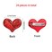 24 Pieces Valentine's Day Heart Hair Clips Heart Glitter Sequin Heart Hairpins for Girls Birthday Party Wedding Themed Party Hair Accessories (Red)