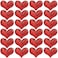 24 Pieces Valentine's Day Heart Hair Clips Heart Glitter Sequin Heart Hairpins for Girls Birthday Party Wedding Themed Party Hair Accessories (Red)