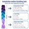 Purple Lake Blue Light Purple Braiding Hair 3Packs 24 Inch Synthetic Braid Hair Extensions Jumbo Ombre Braiding Hair Box Braids Twist Crochet Braids(24"3Pack,purple lake blue light purple)