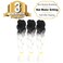 Black to White Braiding Hair 3 Packs Synthetic Braid Hair Extensions Jumbo Ombre Braiding Hair 24 Inch or Box Braids Twist Crochet Braids(24"3Pack,Black to White)