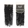 5x5 Closure Curly Transparent HD Lace Closure 12A Brazilian Virgin Human Hair Closure Jerry Curly Free Part Pre Plucked with Baby Hair Natural Color 18 Inch