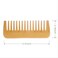 Bamboo Wide-Tooth Comb, Large Hair Detangling Comb, Wooden Curls Comb, Anti Static for Long Hair, Natural Material, Well Made, For All Hair Types, No Handle Design, Travel Friendly