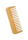 Bamboo Wide-Tooth Comb, Large Hair Detangling Comb, Wooden Curls Comb, Anti Static for Long Hair, Natural Material, Well Made, For All Hair Types, No Handle Design, Travel Friendly