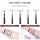 12Pcs Black Eyebrow Pencil Set， Retractable Eyebrow Pencil with Brow Brush, Professional Eyebrow Shaping and Filling Pencil for Women Eye-Makeup, Easy to Color, Waterproof Long-lasting