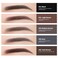 12Pcs Black Eyebrow Pencil Set， Retractable Eyebrow Pencil with Brow Brush, Professional Eyebrow Shaping and Filling Pencil for Women Eye-Makeup, Easy to Color, Waterproof Long-lasting