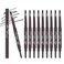 12Pcs Black Eyebrow Pencil Set， Retractable Eyebrow Pencil with Brow Brush, Professional Eyebrow Shaping and Filling Pencil for Women Eye-Makeup, Easy to Color, Waterproof Long-lasting