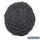 HAPPY&amp;CC Man Weave Hair Afro Unit Black Men Human Hair Toupee French Lace Hair Replacement System For Men 8mm #1 Jet Black Mens Hairpieces And Wigs