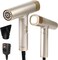 High Speed Hair Dryer, 200M Negative Ions, 110K RPM Brushless Motor, 1500W for Quick Drying, 4 Temps&amp;3 Speeds, Low Noise-Perfect for Home/Travel