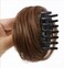 1Pc Dark Brown Claw Clip Messy Bun Hair Piece Clip-on Hair Bun Extensions Wig Accessory Updo Hairpieces for Women Girls Fluffy Natural Tousled Updo Hair Extensions Scrunchie
