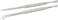 2 Piece Set of 12" Tweezers with Pointed Tips   Straight and Angled Set   Ideal for Extra Long Reach