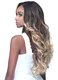 Bobbi Boss Synthetic Hair 13x4 Deep HD Lace Wig - MLF254 JAEL, Long Curly Hair Wigs with Natural Baby Hair, Safe High Heat Styling (OL1B.BUG)