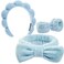 Headbands for Women - Spa Headband and Wristband Set - Headband for Washing Face,Facial Mask,Makeup and Skin Care,Gifts for Women and Teen Girl Gifts Trendy Stuff
