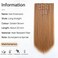 Blonde Brown Hair Extension Clip in Straight 22" Long Synthetic Invisible Extensions Black Fluffy and not tangled Clips on Hairpieces for Women 5PCS Curly Wavy 18" Red White Natural 5 Oz
