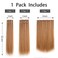 Blonde Brown Hair Extension Clip in Straight 22" Long Synthetic Invisible Extensions Black Fluffy and not tangled Clips on Hairpieces for Women 5PCS Curly Wavy 18" Red White Natural 5 Oz