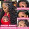 250 Density Hd Lace Front Wigs Human Hair 30 Inch 100% Human Hair Deep Wave Lace Front Wigs Human Hair Curly Human Hair Wig Wet And Wavy Pre Plucked Frontal Wigs