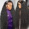 250 Density Hd Lace Front Wigs Human Hair 30 Inch 100% Human Hair Deep Wave Lace Front Wigs Human Hair Curly Human Hair Wig Wet And Wavy Pre Plucked Frontal Wigs