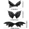 Halloween Bat Hair Clip Black Bat Bows Wing Hair Clips Goth Hair Accessories for Girls Women Kids Halloween Costume Cosplay, 3 Pairs