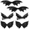 Halloween Bat Hair Clip Black Bat Bows Wing Hair Clips Goth Hair Accessories for Girls Women Kids Halloween Costume Cosplay, 3 Pairs